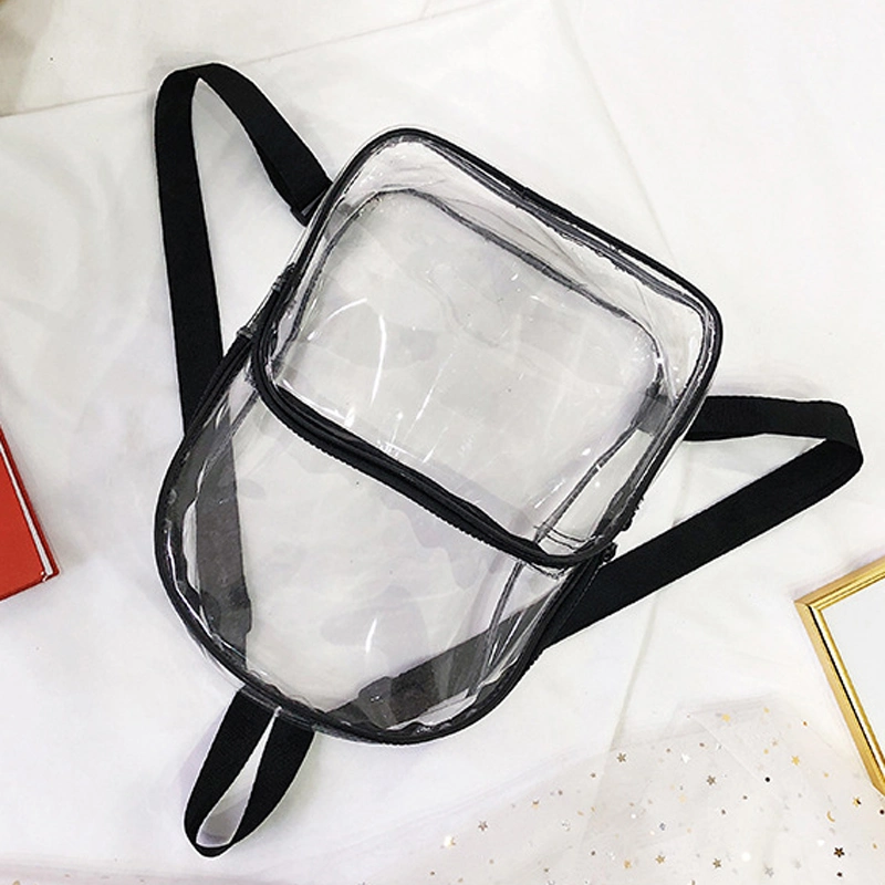 Promotional Transparent School Bags Waterproof Backpack Bag Clear PVC Kids Backpacks