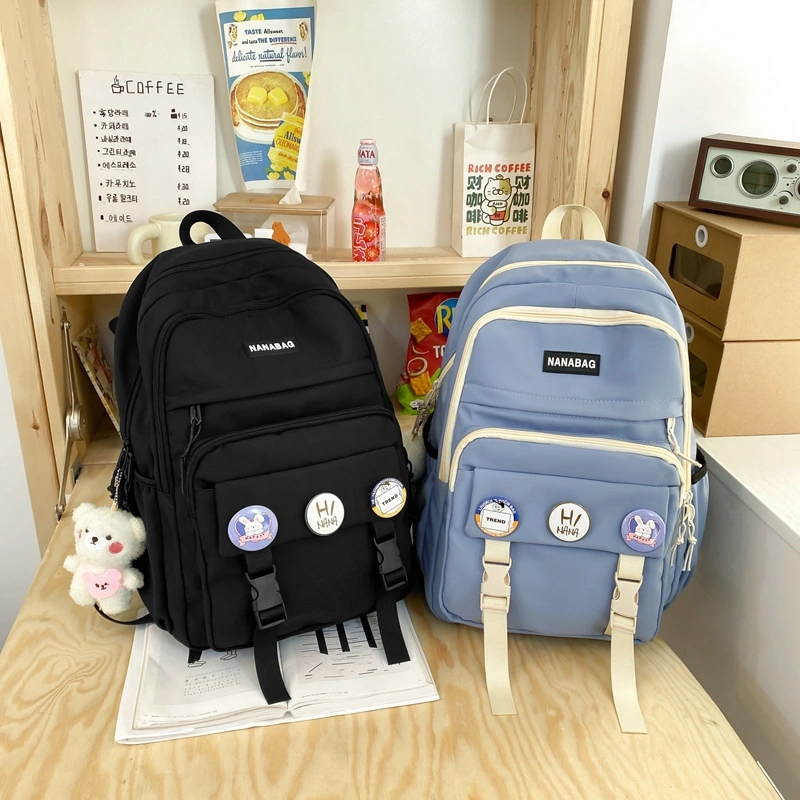 Women Laptop Backpack for Teenage Girls Kawaii College Student Kids Book Bag Rucksack 2022 Canvas School Bags