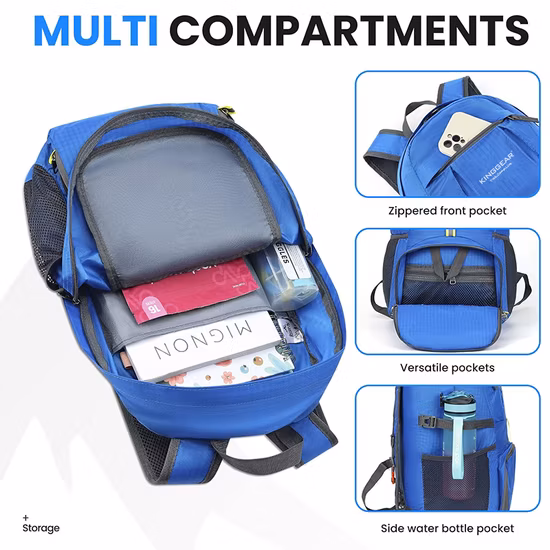 Dapai Custom Durable Impermeable 30L Bolsa de viaje al aire libre Senderismo Mochila Mochila